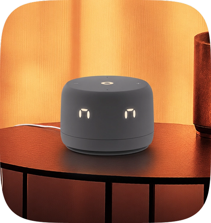 Yasmina Lite Grey smart speaker